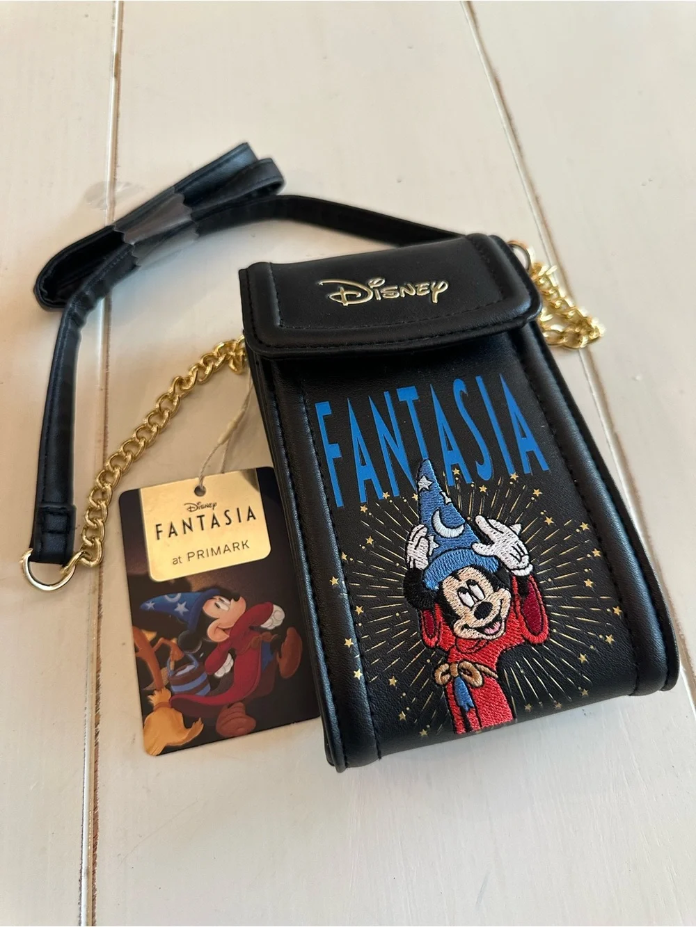 Disney Fantasia Mickey Crossbody Bag - Black - Primark